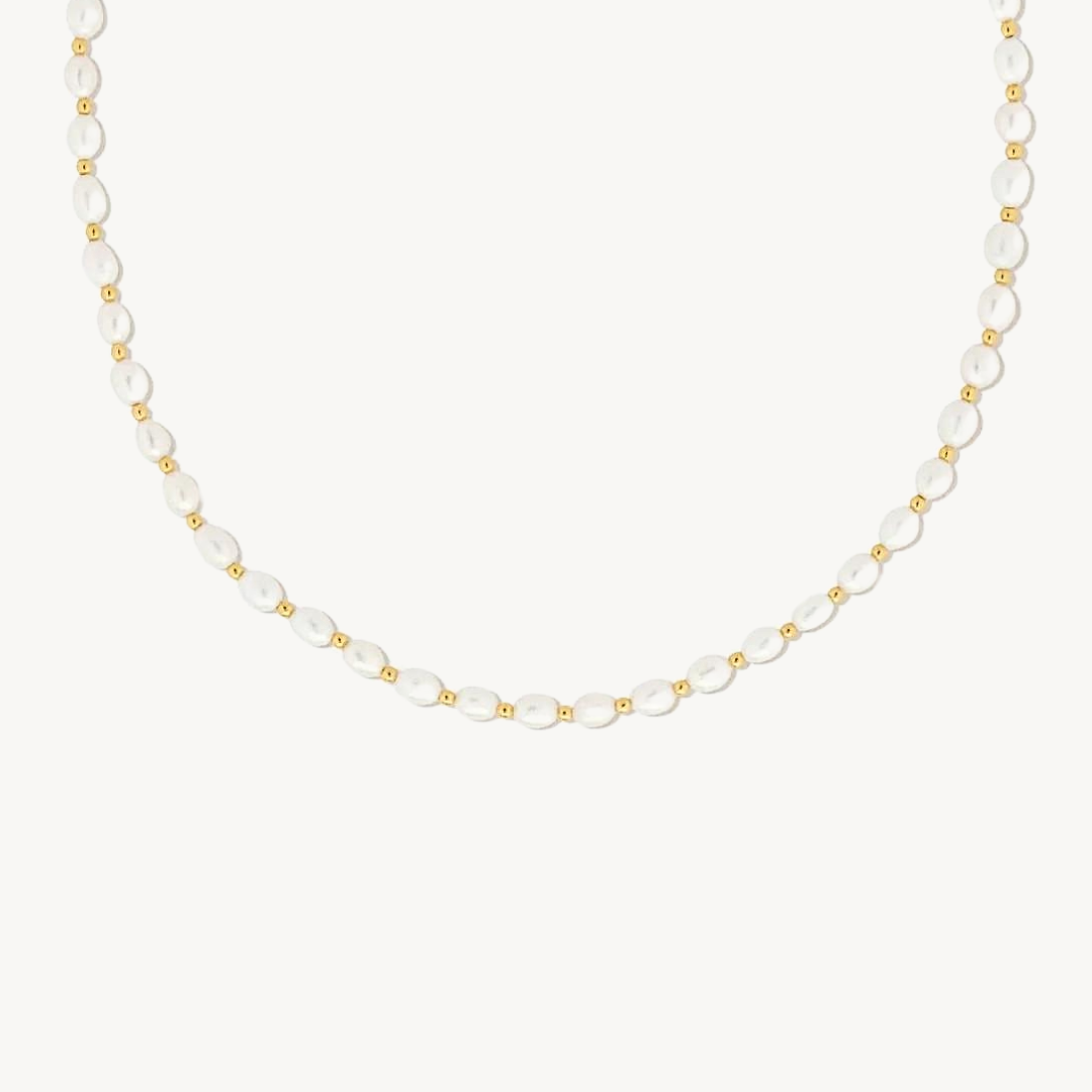 Spuma Freshwater Pearl Necklace | 18k Gold Plated