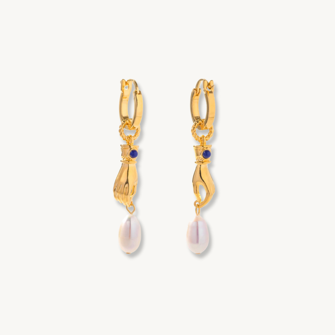 PORTO CERVO HANDPICKED PEARL EARRINGS - levion.jewelry