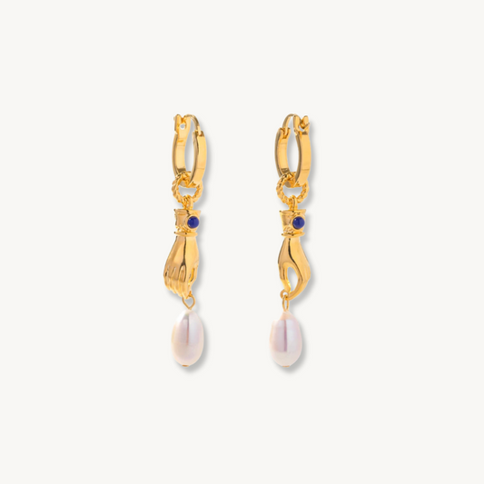 PORTO CERVO HANDPICKED PEARL EARRINGS - levion.jewelry