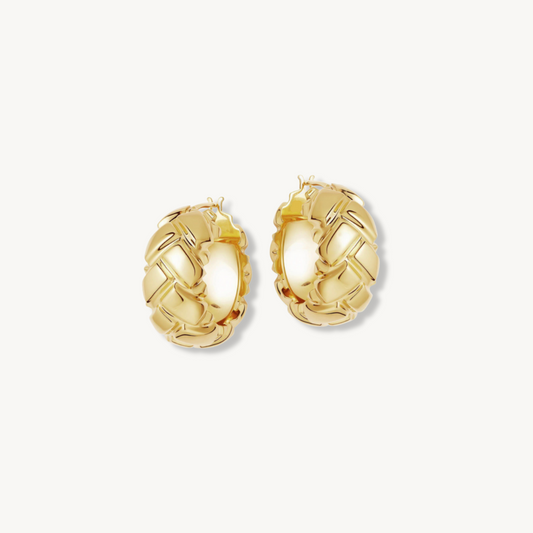 VENEZUELA BRAID HOOP EARRINGS - levion.jewelry