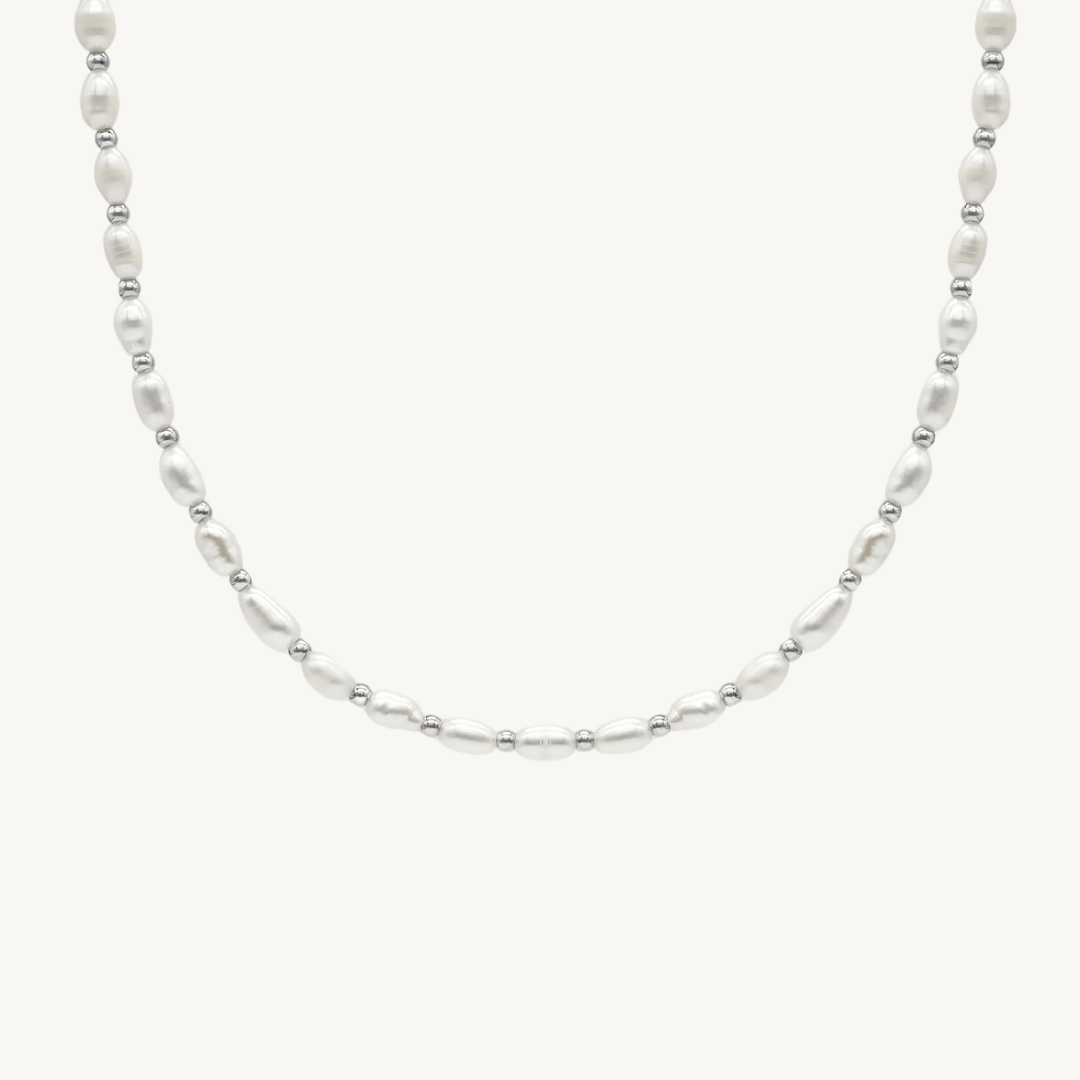 Spuma Freshwater Pearl Necklace | Stainless Steel