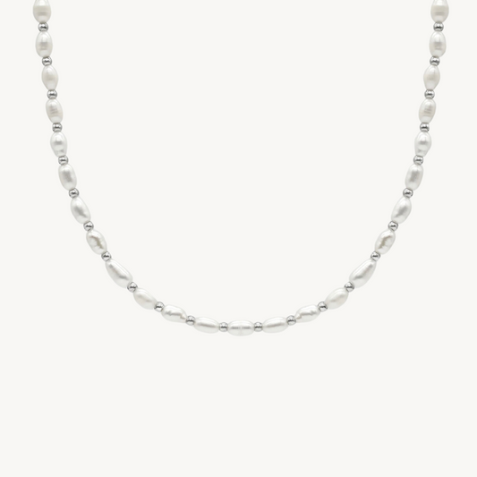 Spuma Freshwater Pearl Necklace | Stainless Steel