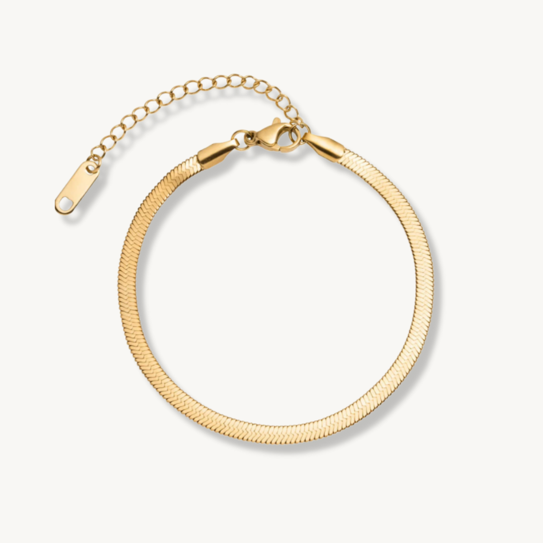 GIPSY FLAT GOLD BRACELET - levion.jewelry