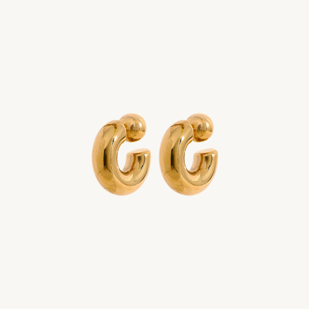 Punto e Virgola Earrings | 18k Gold Plated