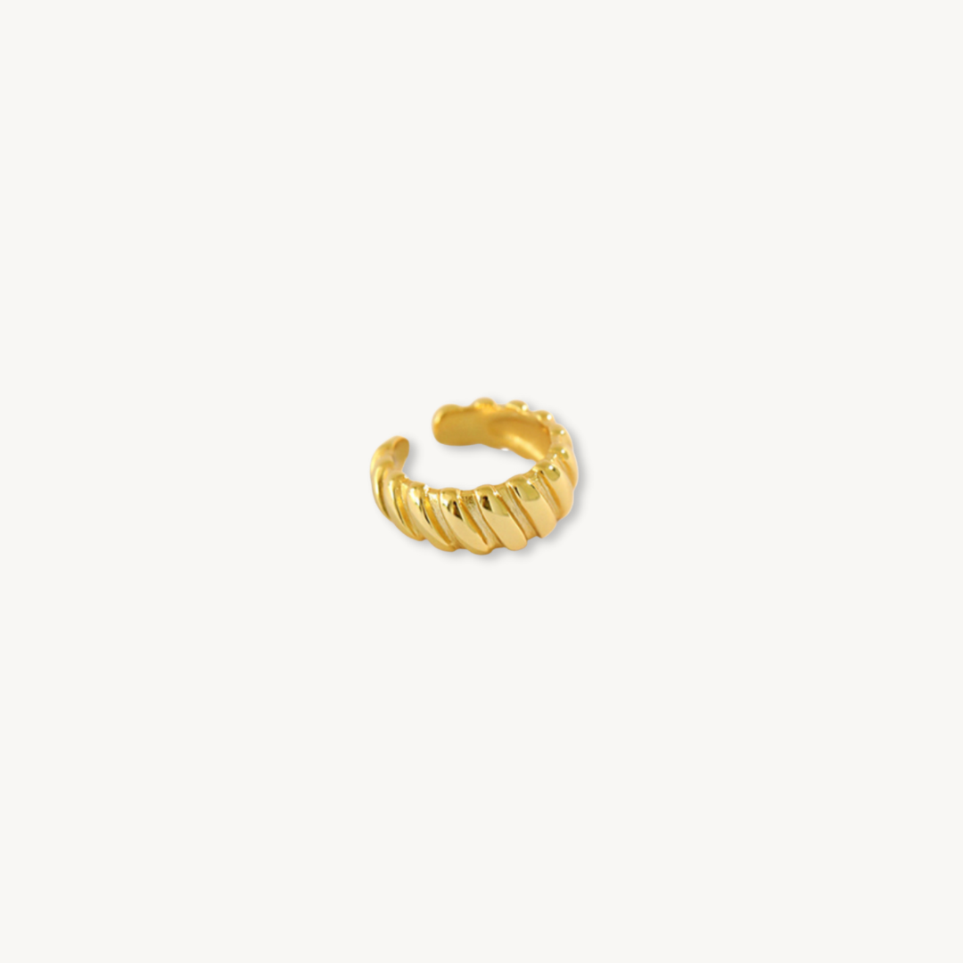 CROISSANT TWISTED EAR CUFF - levion.jewelry