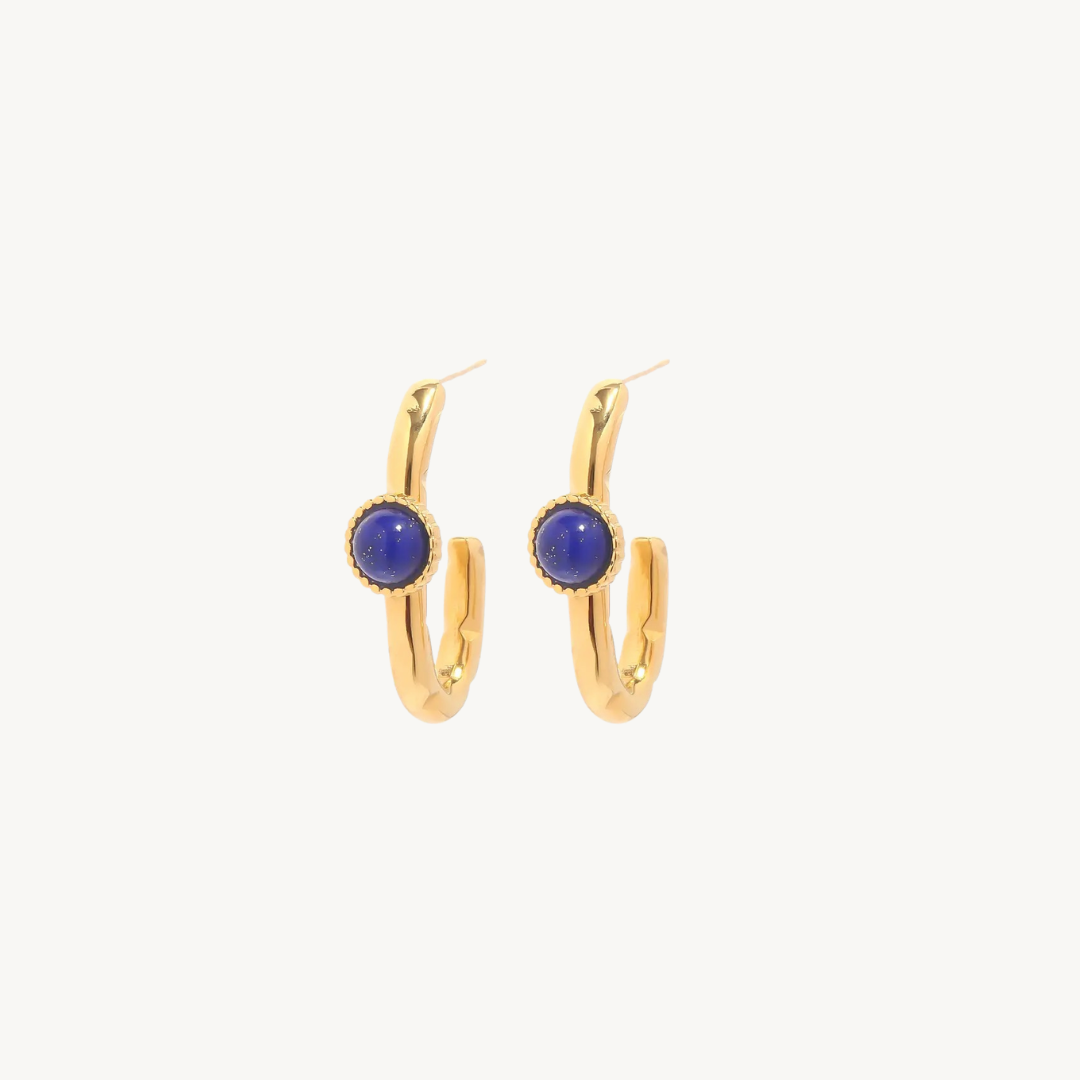 COSTA DORATA C-SHAPE EARRINGS - levion.jewelry