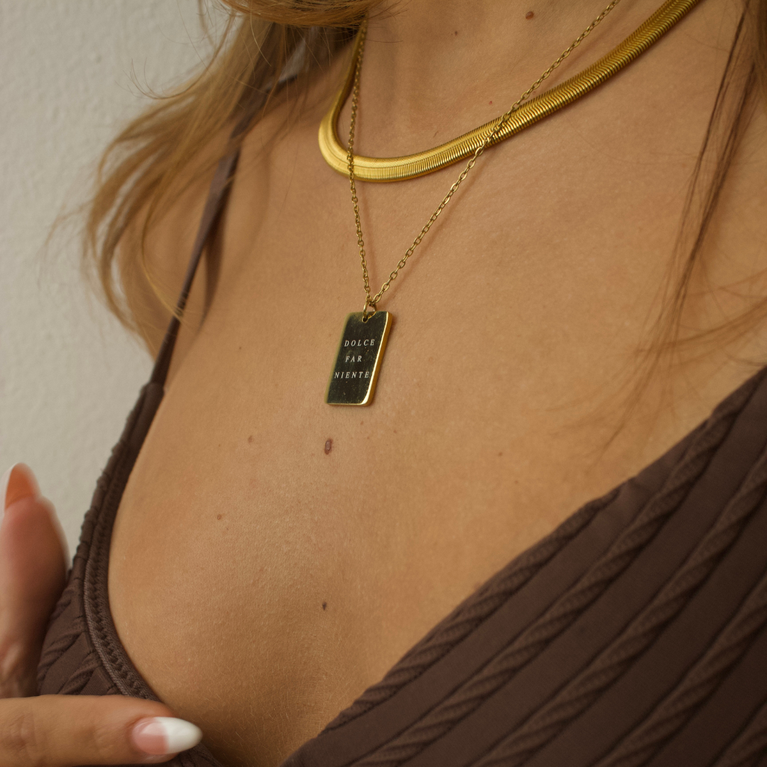 DOLCE FAR NIENTE PENDANT NECKLACE - levion.jewelry