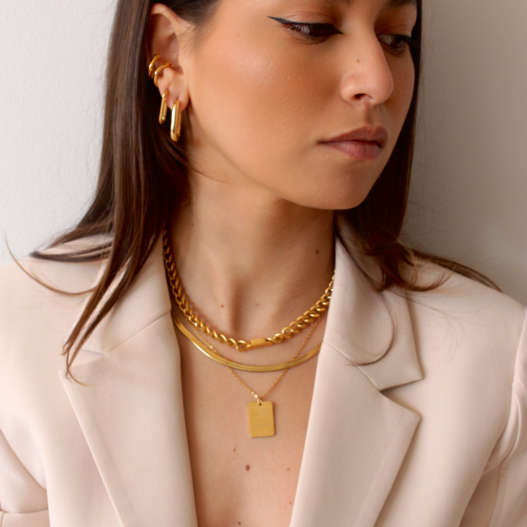 GIPSY FLAT GOLD CHAIN - levion.jewelry