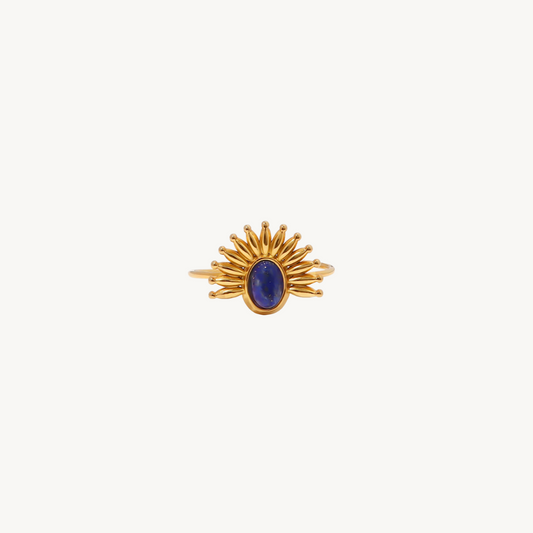 AUREA GEMSTONE STUD RING - levion.jewelry